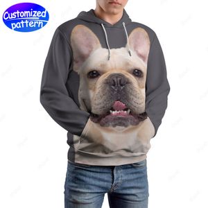 designer heren hoodies sweatshirts grijze hond hiphop rock petten met op maat patroon casual athleisure sport outdoor groothandel hoodie herenkleding groot formaat s-5xl