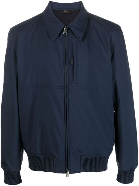 Designer Hommes Veste Brioni zip-up rembourré blouson vêtement d'extérieur de printemps vêtements décontractés vestes à manches longues revers cou hauts