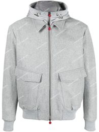 Designer Hommes Vestes Kiton Cachemire Zip-up Veste À Capuche Automne Printemps Manteau À Manches Longues Vêtements D'extérieur pour Homme