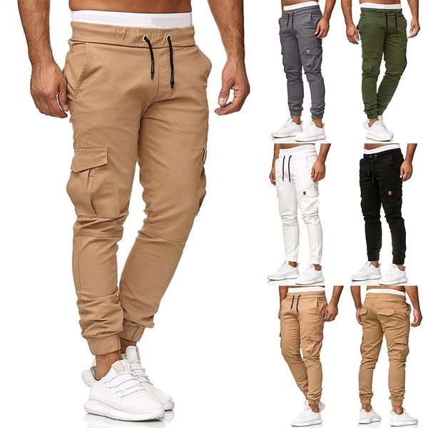 Pantalones informales de diseñador para hombre, ropa de calle militar de algodón de longitud completa, chándal táctico de trabajo, pantalones de talla grande