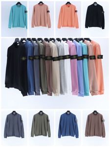 Diseñador Hombres Jumper Insignia Sudadera con capucha Hombres Pantalón cargo Pull Pullover Pareja Suelta O-cuello Sudadera 14 colores Suéter Stones Island Tech Fleece Top