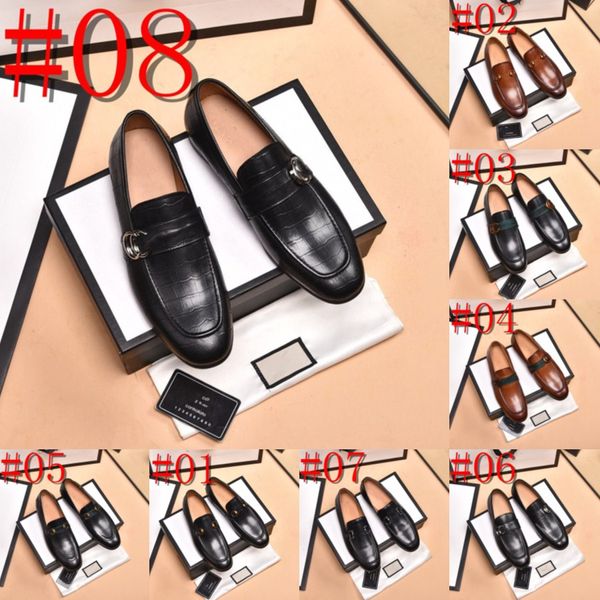 39Modelo 2024 Zapatos de vestir de diseñador para hombre de alta calidad Mocasines formales Zapatos de cuero para hombres Hombres de gamuza Hombre de boda Trabajo de lujo Mocasines de negocios sociales Tamaño 38-46