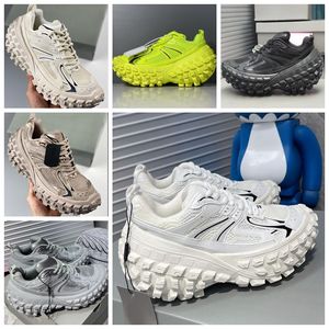 Hombres de diseñador Nuevos zapatos de mujer Sneaker Plataforma de goma de la plataforma de los neumáticos Trainers de alta calidad Tamaño 35-45 S