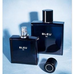 Diseñador Hombres Perfume BLEU Eau De Parfum 100 ml Olor de larga duración Marca Hombre Colonia Spray Envío gratis