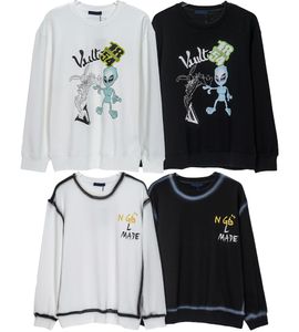 Designer Men's Alien Lettre à sweat imprimé avec un sweat-shirt à cou rond, une veste pour femmes, un pull masculin à la mode à capuche, un pull à capuche