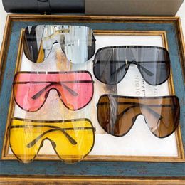 Designer heren en dames strandpaar zonnebril 20% korting op de Europese familie Liu yifei's dezelfde stijl grote frame oogbescherming gepersonaliseerde liuderende bril