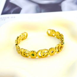 Bracelet de créateur pour hommes et femmes, marque de marque lettre G, bijoux de luxe de créateur, cuir artificiel, bracelet en acier inoxydable doré 18 carats, cadeau de mariage pour femmes