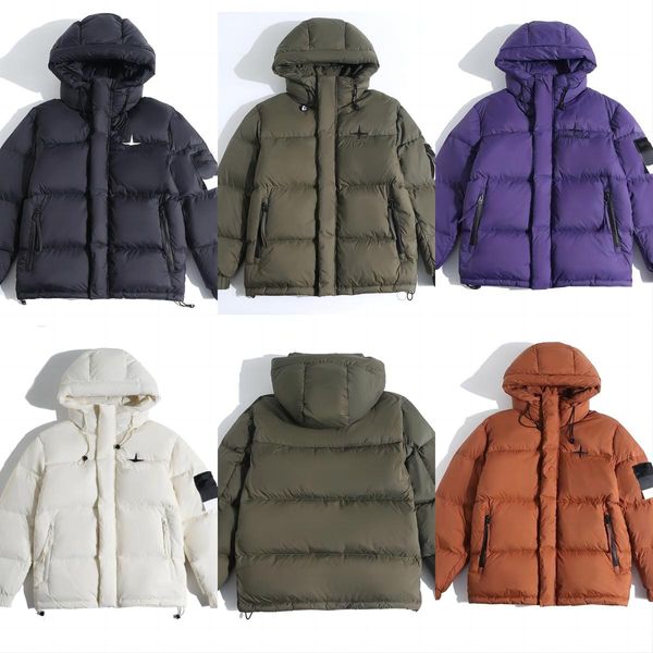 Veste de mode pour hommes et femmes de créateur Stones Island Down Jacket Manteau Marque de luxe Brassard Bandoulière Tendance Hiver Down Jacket Chaleur P10