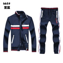 Designer hommes et femmes printemps et automne vêtements de sport veste de sport rayée veste de créateur pour hommes pull à capuche pantalons longs vêtements de sport vêtements de sport