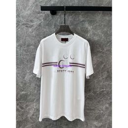 T-shirt pour hommes et femmes pour hommes et femmes Broidered Top Low Top respirant et confortable Lettre de logo Logo Gradient imprimé T-shirt à manches courtes 706