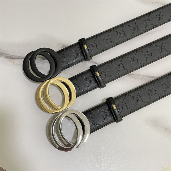 Ceinture pour hommes de créateurs Ceinture en cuir de luxe de marque de luxe de haute qualité confortable tout doux pour l'auto-utilisation peut également être un cadeau de vacances