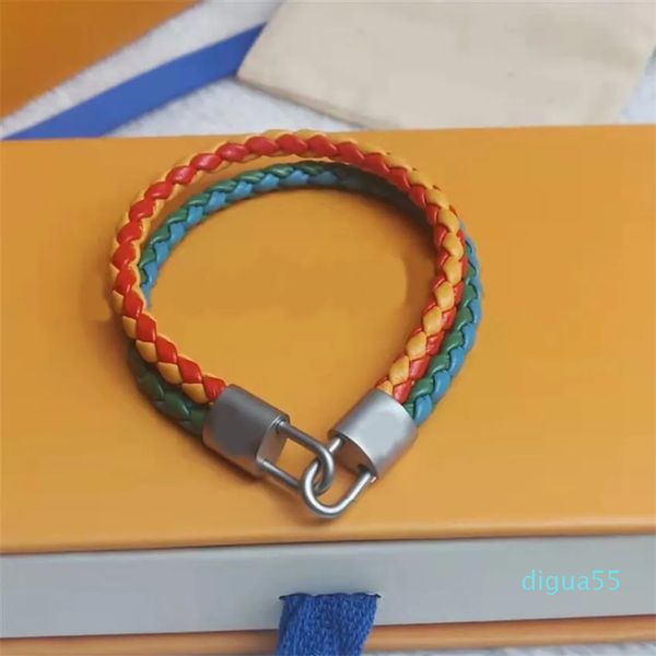 bracelet en cuir de corde tressée pour hommes de créateur bijoux de personnalité de la mode