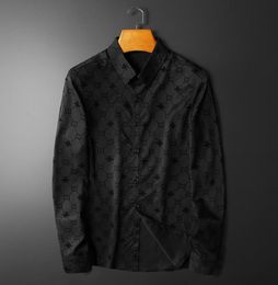 European Station Trendy shirt met lange mouwen voor heren 2024 herfst nieuwe slim fit, geavanceerde zin, knappe Europese editie shirt