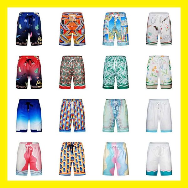 Shorts Casablanca pour hommes de créateur Disponibilité à long terme de pantalons de voyage de plage hawaïens imprimés vêtements cool à motif floral à cinq points