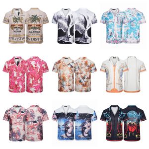 Casa tij merk massaal L volledige print V klittenband shirt met lange mouwen voor heren en dames jas koppelsM-XXXL