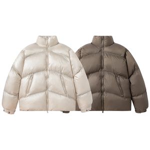Chaqueta de plumón para hombre de diseñador con logotipo de lentejuelas tendencia de moda simple invierno hombres mujeres abrigo de algodón con cuello suelto informal