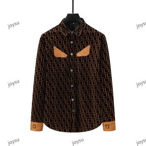 Designer herenjurk Corduroy Shirt Nieuwe lange mouwen anti-rimpel warme mannen casual shirt Luxe AA kleding M-XXXL