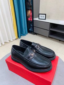 Chaussures habillées pour hommes de créateur chaussures d'affaires décontractées en cuir Ferrgaamo chaussures de mode élégantes chaussures de mariage formelles pour hommes en cuir véritable