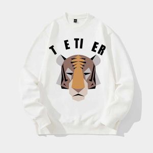 Marque de mode pour hommes Designer Street Fashion avec 100% coton Tête de tigre Sweat à capuche imprimé Crewneck Top Sweat à capuche