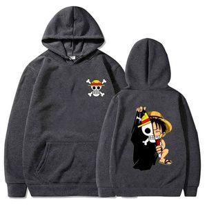 Designer heren hoodie koning van dieven anime print heren dames mode luffy pullover sport hiphop jas met extra grote