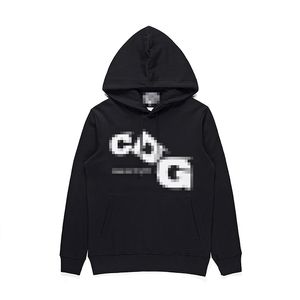 Designer herenhoodies Com Des Garcons PLAY zwart sweatshirt CDG rood hart hoodie maat XL