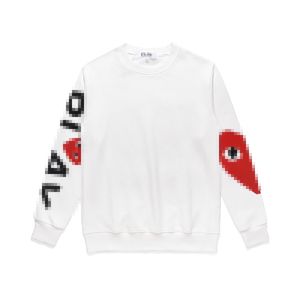 Sweats à capuche pour hommes de créateurs Com Des Garcons Sweat-shirt PLAY CDG Arm Multihearts Pull blanc Sweatshirts Marque XL Nouveau