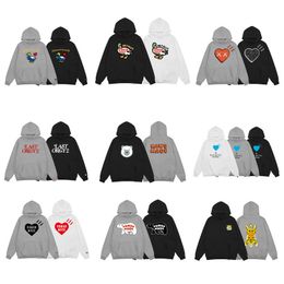 Designer Hoodies voor heren Menselijk gemaakte hoodie Pullover Sweatshirts Losse lange mouwen IJsbeer Eend Schattig Dieren Letter Print Heren Dames Katoen Met capuchon Oversized S-XL