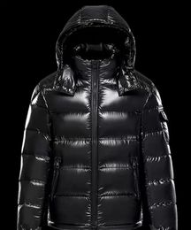 Designer Men's Jacket Shiny Winter Windproof Warm Down Jacket Hooded Jackets Couple Sweatshirts Hip Hop Trench Coat Black Puffer Asian size