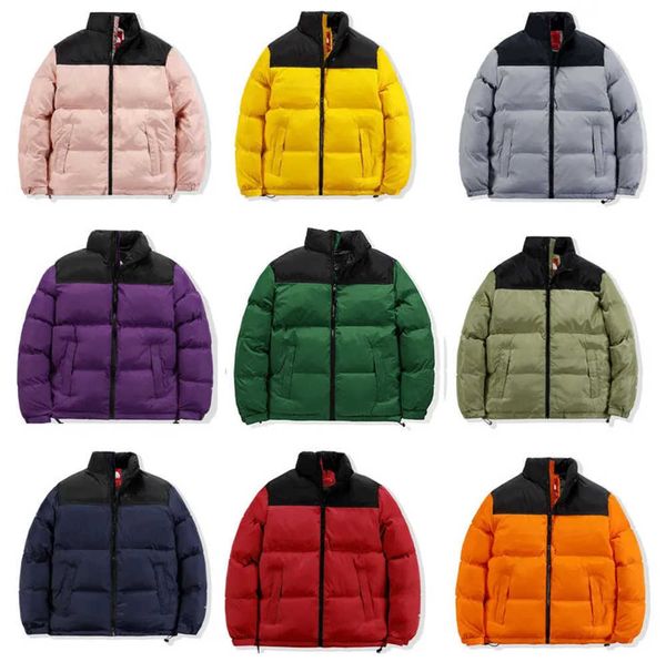 Designer Hommes Veste Brillant Hiver Coupe-Vent Nord Chaud Vers Le Bas Vestes À Capuche Vestes Couple Vestes Simple Avec Chapeau Multicolore Couple Vêtements