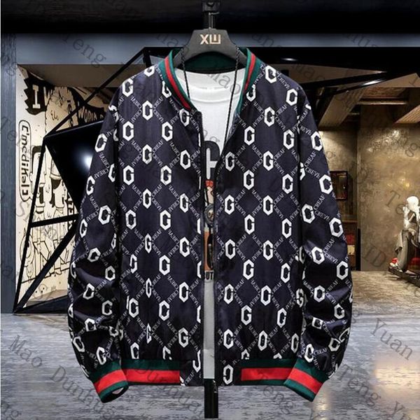 Diseñador Chaquetas para hombres Casual Rompevientos Europeo Americano Stand Collar Bomber Abrigos Moda para hombres Chaqueta de marca Negro Blanco Uniforme de béisbol Streetwear