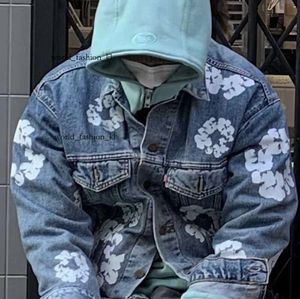 designer vestes pour hommes envers les larmes de fonds de fonds de la mode wookvide wookvide même fleur veste de jean 438