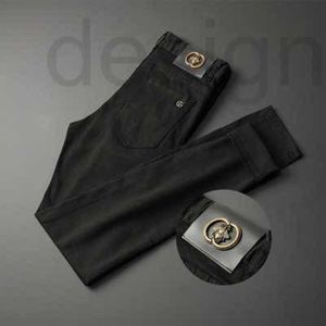 Designer Jeans pour hommes Noir Automne et hiver Stretch Petite marque de mode droite Little Bee Pantalon 24ss