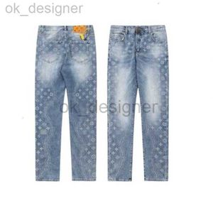 Designer heren jeans denim broek heren jeans recht ontwerp retro street slijtage casual zweetwegen ontwerpers hoge taille brede broek