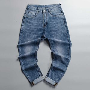 Designer Men's Jeans Fashion Men's Jeans's Spring and Summer Stretch Slim Pantoure Blue Blue Men IDK4 2024