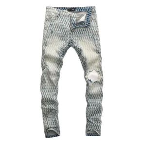 Designer jeans pour hommes en genou skinny skinny skillet jeans tendance longs high street rock rock rock jeans hip hop hombre vrai pantalon de marque de marque religieuse bdno