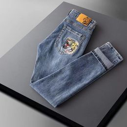 Jeans da uomo firmati pantalones colombianos vaqueros Pantaloni lunghi casual retrò dritti ricamati alla moda