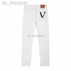Diseñador Jeans para hombres Diseño de diseño de mezclilla jeans delgadas Patch de parche pintado Pantalones de vaquero de la pierna Hombres Harajuku Gótico de la cintura alta pantalones anchos y2k Bell-bottoms Harajuku