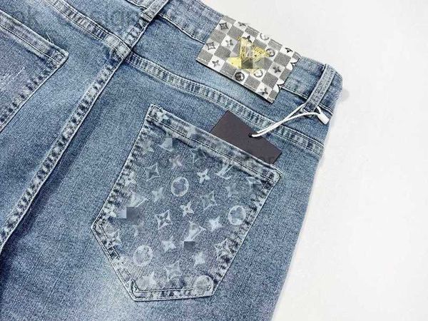 Designer Men's's's Top Quality Super Soft High Cotton Washed Denim Tissu avec une touche extrêmement délicate et une très bonne texture tendance jeans jeans de mode Nouveau jean