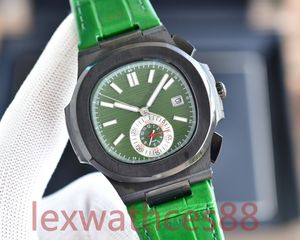 Designer Men's Luxury Pateks Automatisch mechanisch horloge roestvrijstalen riem Business Sapphire Solid Clasp Volledig horlogegrootte 40mm