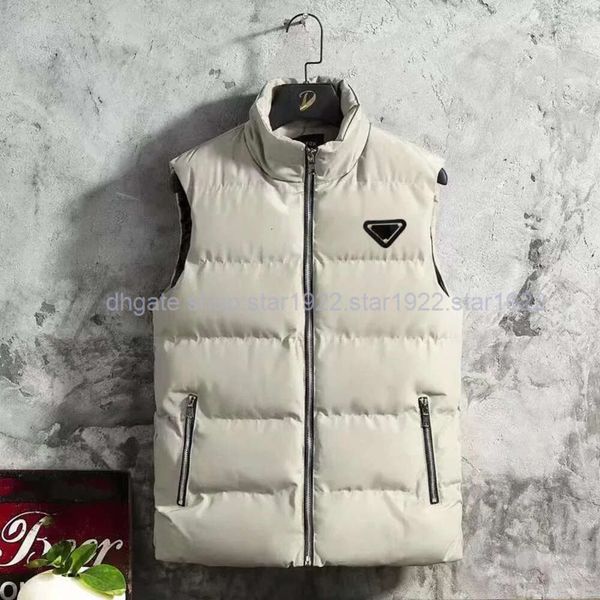 Designer Hommes M-7XL Down Gilet Coton Gilet Pour Hommes Automne Hiver Col Lâche Gilet Sans Manches Plus La Taille Veste En Coton Pour Hommes Star1922