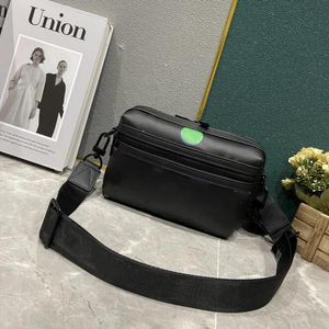 Designer heren Messenger Bag Luxurys heren schoudertas zwart lederen crossbody portemonnee levendig paars neon groen meerdere portemonnee dubbele ritssluiting