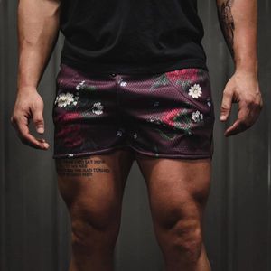 Short de basket-ball américain pour hommes de marque Muscle Fitness Brother pour hommes Été Maille à séchage rapide Respirant Sports Fashion Print Fashion Style