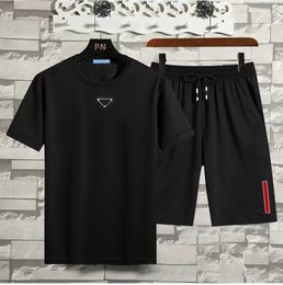 Designer men's new summer sportswear casual football sportswear casual sports running two-piece set