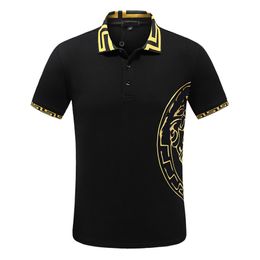 Designer Men's Polo Black and White Multi-Style Shirt T-Shirt Summer Casual Embroidery Beauty Head Brand Patroon Katoen High Street Business Fashion Collar Shirt M-3XL