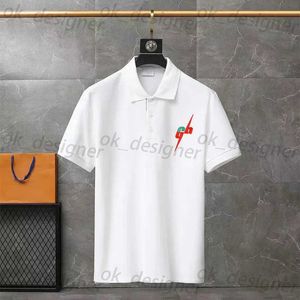 Designer heren Polo Shirt Heren Business Office Comfortabel Casual Casual korte mouw top luxe ademende heren t-shirt M-4XL F635FD
