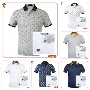 Designer Men's Polos heren T-shirt T-shirt Polo shirt Letter Patroon Kleding Kleding van hoge kwaliteit Polo
