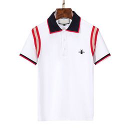 Designer Hommes Polos Monclair Chemises Classiques Hommes Polos De Luxe Casual Hommes T-shirt Serpent Abeille Lettre Imprimer Broderie Mode High Street Man Tee