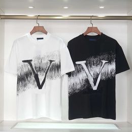 Camisa PoloT de diseñador para hombre, marca a cuadros en blanco y negro, pony, costura de manga corta de lujo, 100% algodón, bordado clásico, moda informal, delgada.