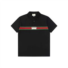 Designer Men's Quality Good Business Casual Polo Chemise d'été pour hommes T-shirt High Street Trend Shirt Top T-shirts-XXL