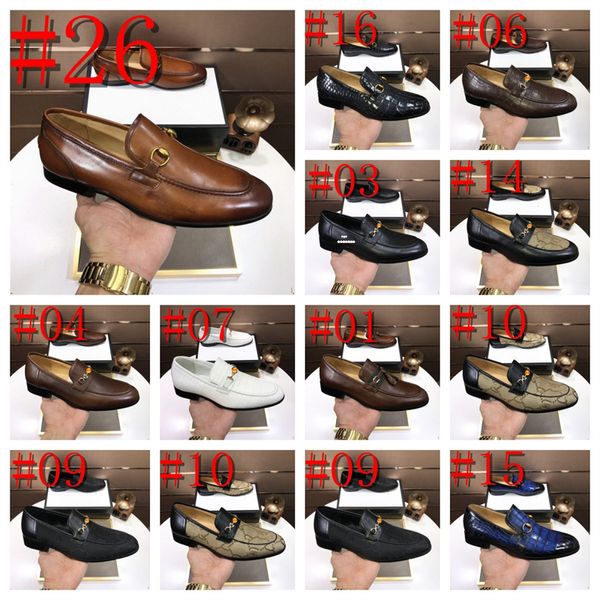 Chaussures en cuir verni de qualité DESIGNER pour hommes CHAUSSURES de mariage blanches Taille 38-45 CHAUSSURES HABILLÉES EN CUIR noir doux pour homme